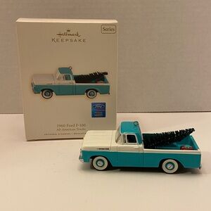 2008 Hallmark Keepsake 1960 Ford F-100 Truck Ornament All American Trucks
